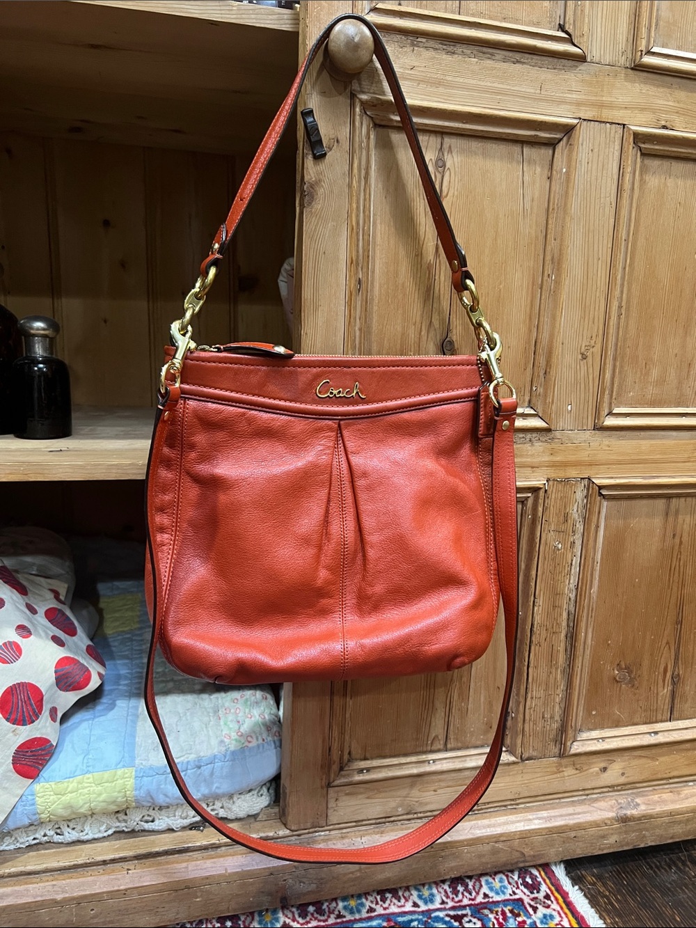 Coach F20114 Ashley Leather Hobo Bag